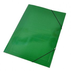 carpeta con elastico verde